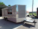 8.5' x 18' Concession Trailer Dove Grey Food Event Catering