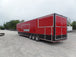 8.5' x 45' Red Gooseneck Concession Food Trailer