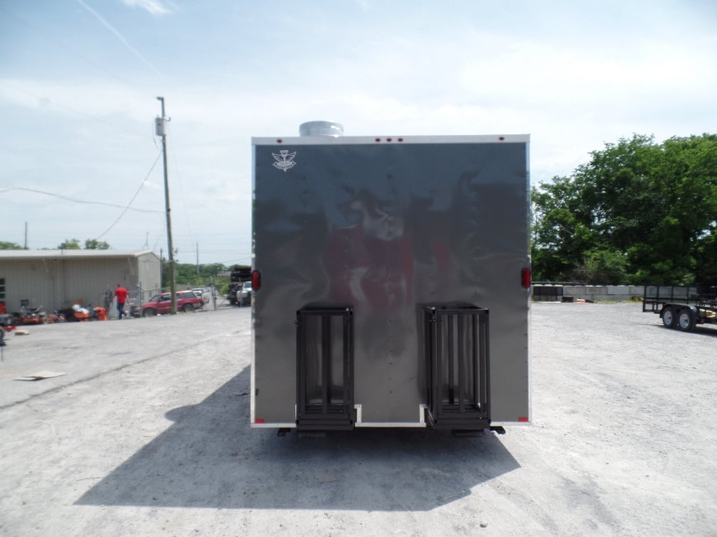 8.5' x 24' Concession Trailer Charcoal Grey Food Event Catering