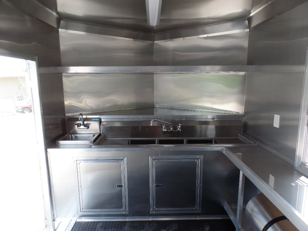 8.5' x 24' Concession Trailer Charcoal Grey Food Event Catering