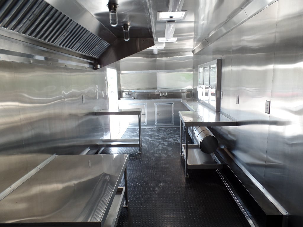 8.5' x 24' Concession Trailer Charcoal Grey Food Event Catering