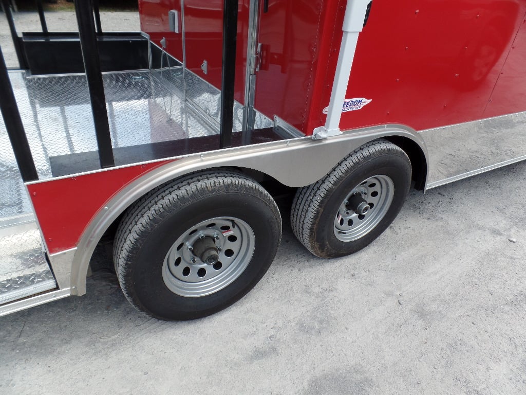 8.5' x 20' Concession Trailer Red Food Event Catering