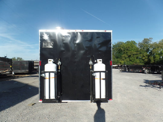 8.5x16 Black Event Concession Catering Trailer 1