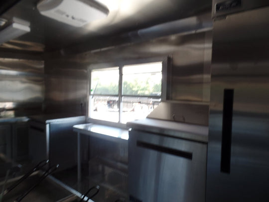 8.5x16 Black Event Concession Catering Trailer 1