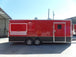 8.5' x 22' Red Concessions Food Trailer With Appliances