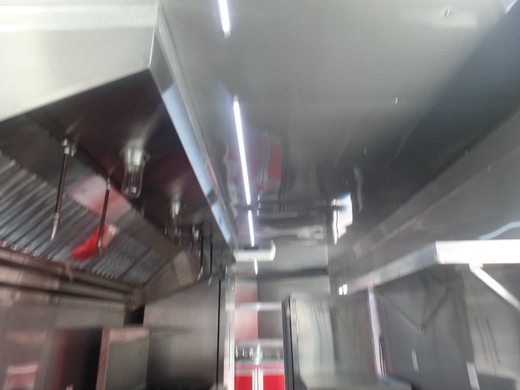 8.5' x 22' Red Concessions Food Trailer With Appliances