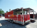 8.5' x 28' Concession Food Trailer Red With Appliances