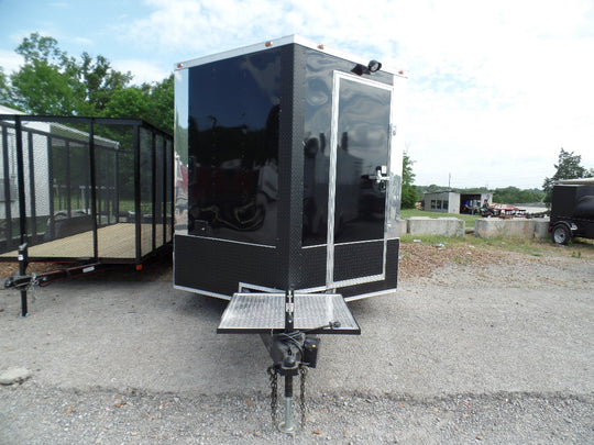 8.5' x 20' Concession Trailer Black Food Event Catering