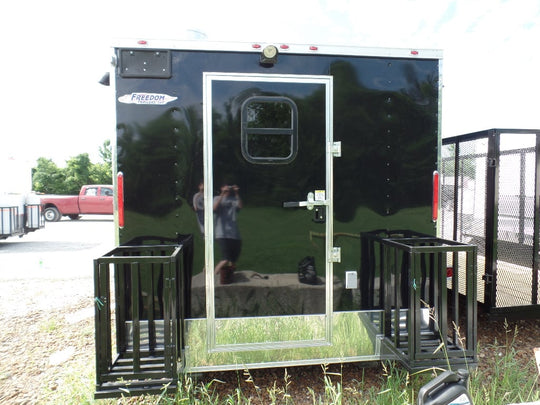 8.5' x 20' Concession Trailer Black Food Event Catering