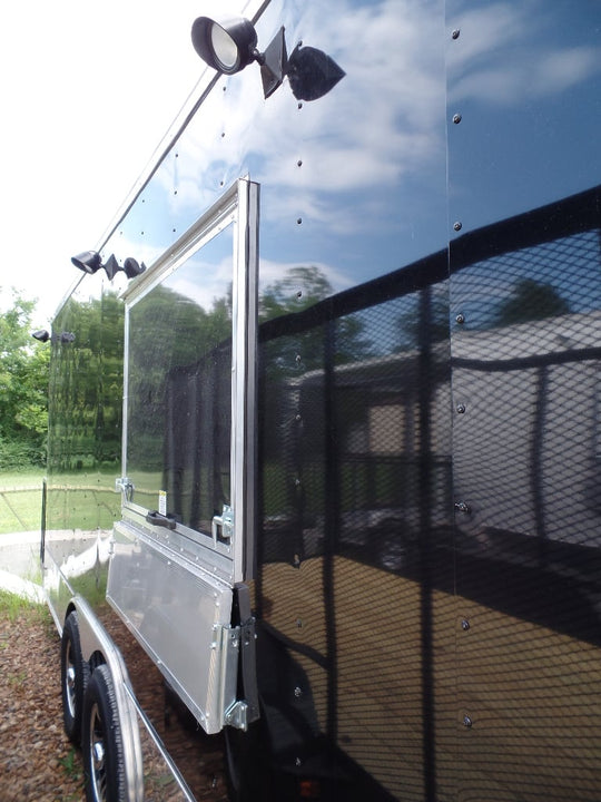 8.5' x 20' Concession Trailer Black Food Event Catering