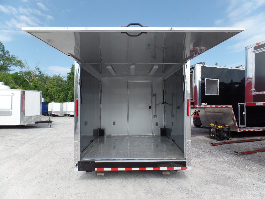 8.5' x 30' Concession Food Trailer Red Event Catering