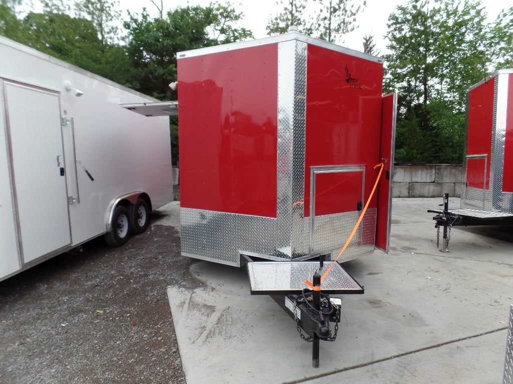 8.5' x 20' Concession Food Trailer Red Event Catering