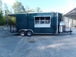 8.5' x 20' Emerald Green Porch Style Concession Trailer