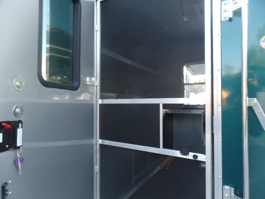 8.5' x 20' Emerald Green Porch Style Concession Trailer