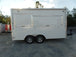 8.5' x 16' White Snow Cone Concession Food Trailer