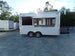 8.5' x 16' White Snow Cone Concession Food Trailer