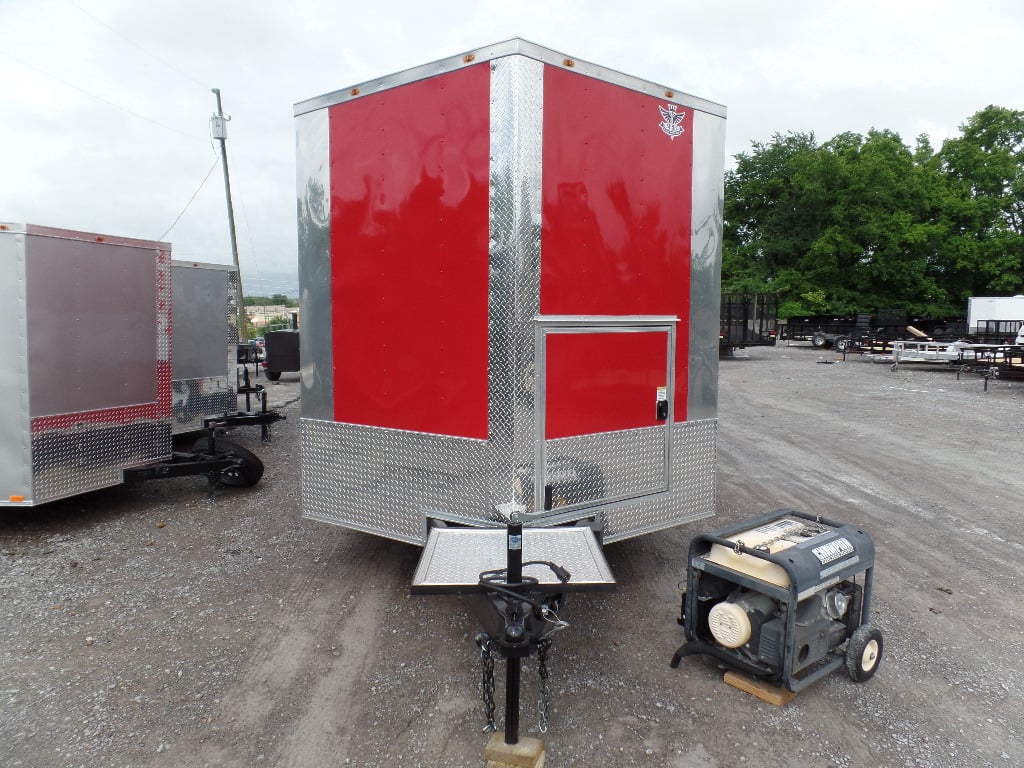 8.5' x 22' Red Concession Food Trailer