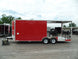 8.5' x 22' Red Concession Food Trailer