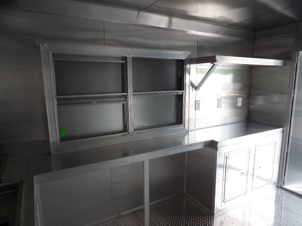 8.5' x 22' Red Concession Food Trailer