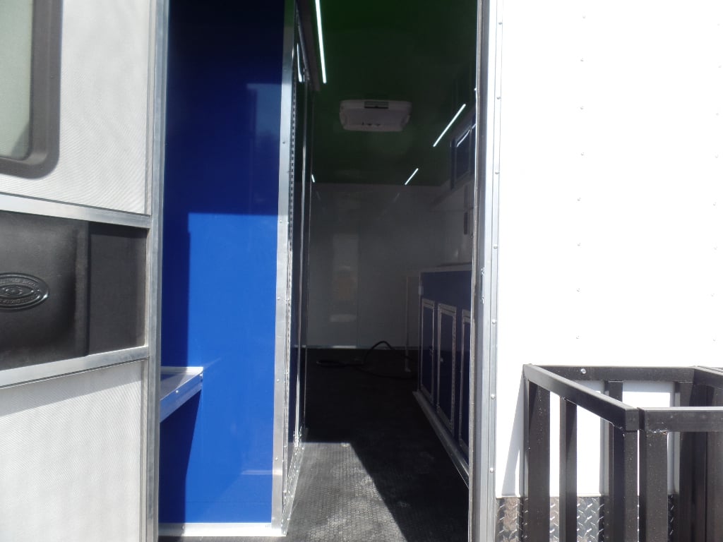 8.5' x 18' White Yogurt Concession Food Trailer