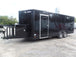 8.5x22ft Black Enclosed Porch Concession Trailer