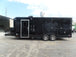 8.5x22ft Black Enclosed Porch Concession Trailer