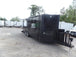 8.5x22ft Black Enclosed Porch Concession Trailer