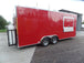 8.5' x 20' Red Concession Food Trailer With Appliances