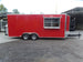 8.5' x 20' Red Concession Food Trailer With Appliances