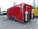 8.5' x 20' Red Concession Food Trailer With Appliances