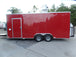 8.5' x 20' Red Concession Food Trailer With Appliances