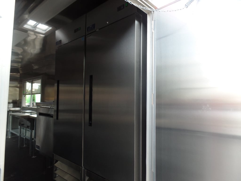 8.5' x 20' Red Concession Food Trailer With Appliances