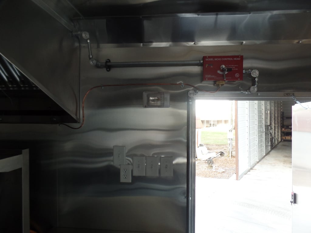 8.5' x 20' Red Concession Food Trailer With Appliances