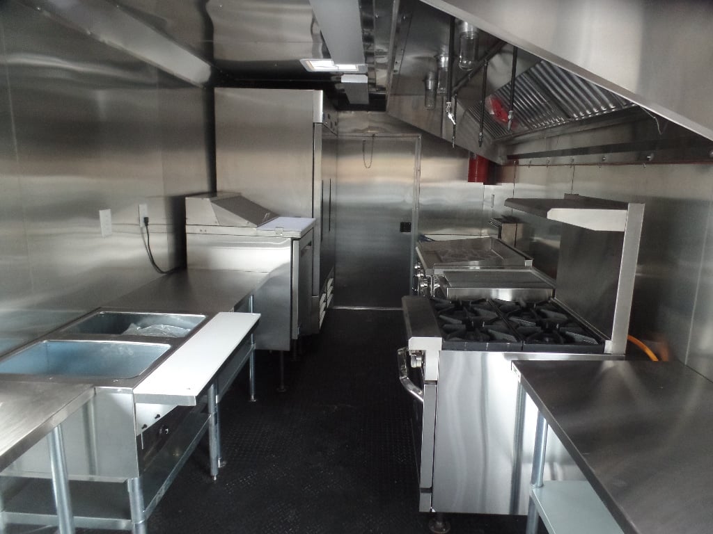 8.5' x 20' Red Concession Food Trailer With Appliances