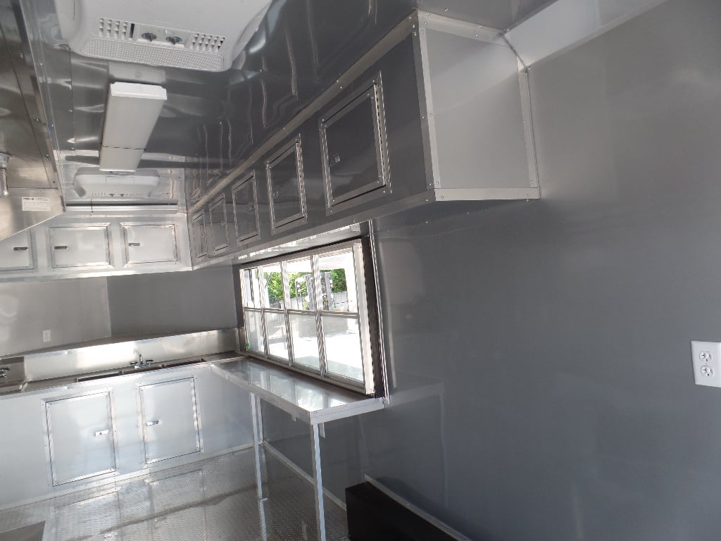 8.5' x 20' Concession Food Trailer Black Event Catering