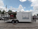 8.5' x 22' Concession Trailer White BBQ Food Event Catering