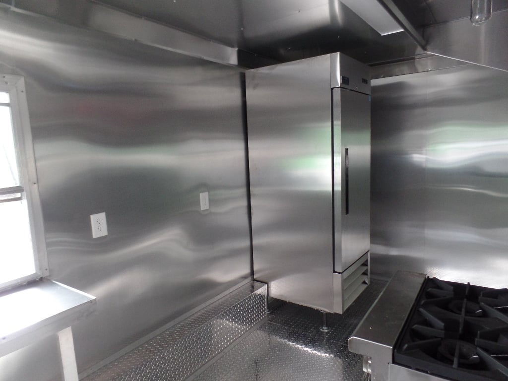 8.5' x 18' Concession Food White Trailer With Appliances