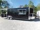 8.5' x 26' Black Porch Style Concession Trailer