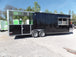 8.5' x 26' Black Porch Style Concession Trailer