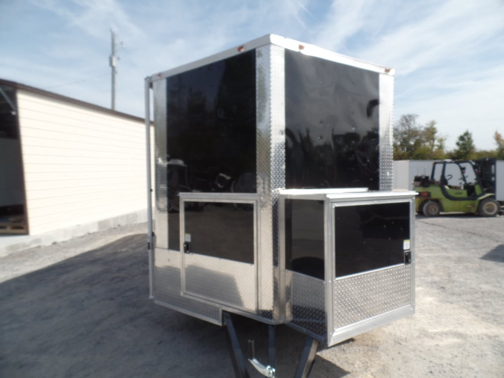 8.5' x 24' Black Event Concession Food Trailer