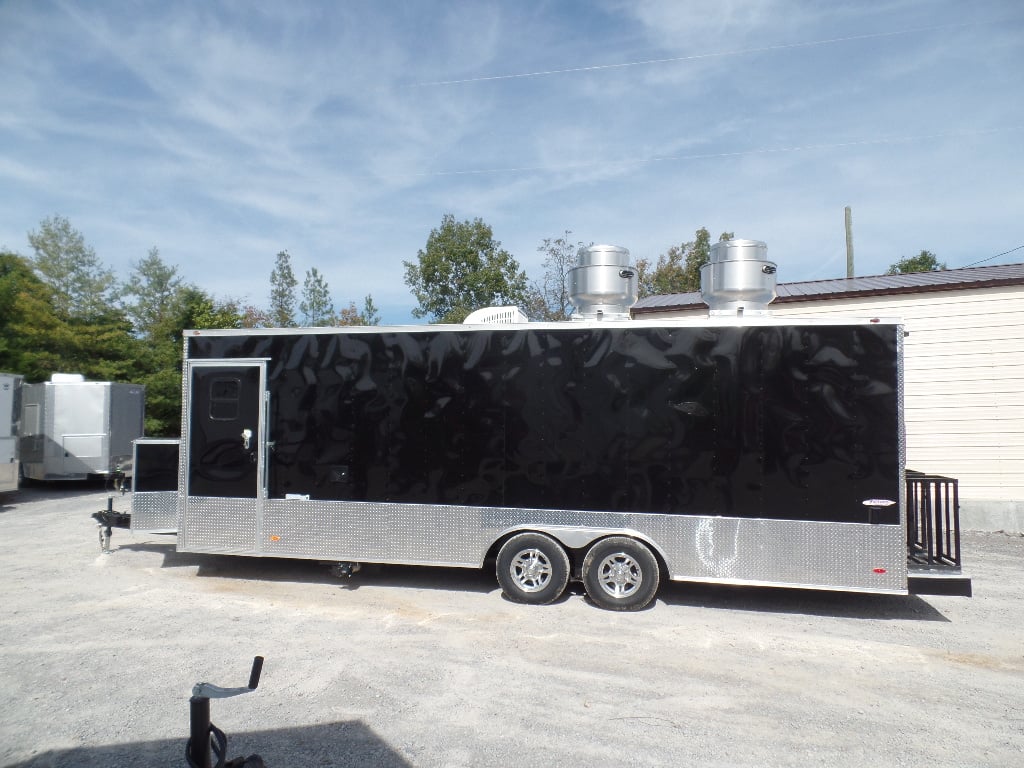 8.5' x 24' Black Event Concession Food Trailer