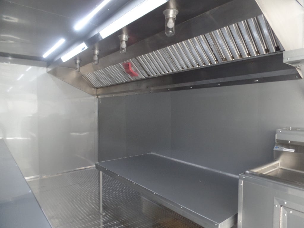 8.5' x 24' Black Event Concession Food Trailer