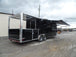 8.5' x 26' Black Porch Style Concession Food Trailer With Appliances