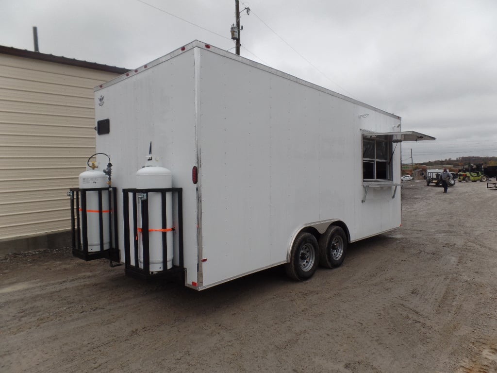 8.5' x 20' White Event Food Catering Concession Trailer With Appliances