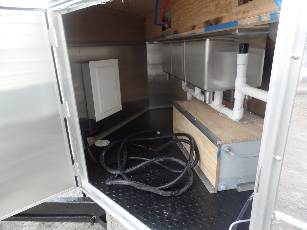 8.5' x 20' White Event Food Catering Concession Trailer With Appliances