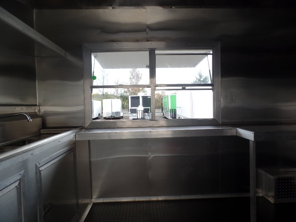 8.5' x 20' White Event Food Catering Concession Trailer With Appliances