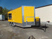 8.5' x 16' Yellow Event Concession Food Trailer