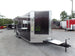 8.5' x 22' Concession Food Trailer Black BBQ Event