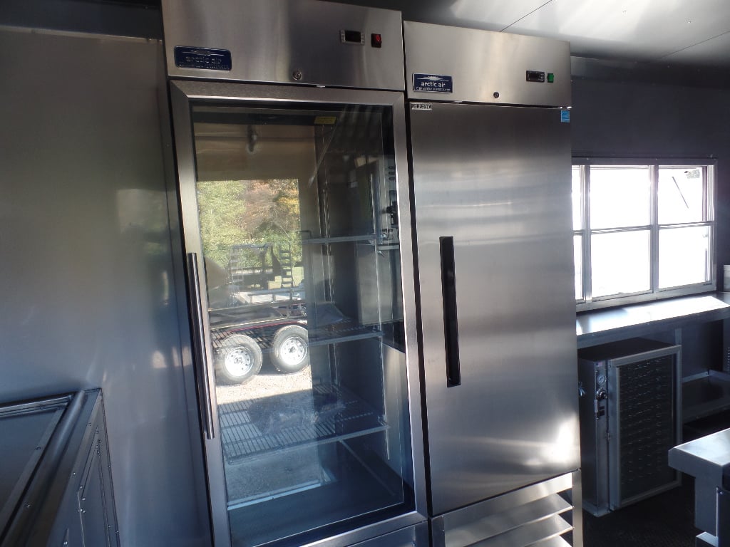 8.5' x 30' Black Pizza Concession Trailer With Appliances