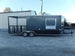 8.5' x 22' Charcoal Grey Porch Style Concession Food Trailer With Appliances